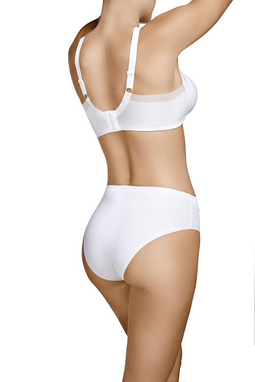 Miękki biustonosz na fiszbinach ROXANA, marfil-perła