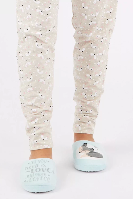 Wygodne kapcie antypoślizgowe FIXY, niebieskie