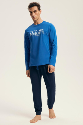 Piżama Henderson Core 43472 Loop dł/r M-3XL blue