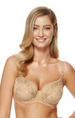Biustonosz usztywniany Gorteks Yvette/B4 beżowy