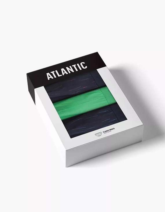 Slipy Atlantic 3MP-193 A'3 S-2XL granatowy-zielony