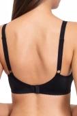 Gładki Miękki Biustonosz Donna 1962, negro/czarń