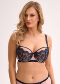 Biustonosz semi soft Gaia BS 1273 Aina granatowy-różowy