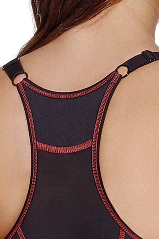 Sportowy biustonosz NORA, negro-czarny