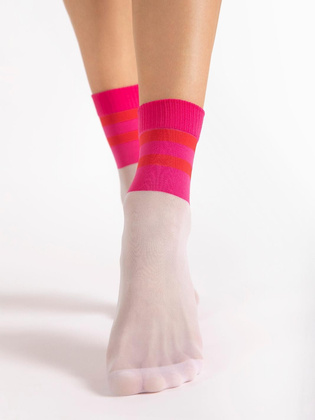 Skarpetki Fiore G 1190 Dash 20 den pink-white