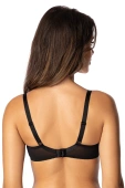 Koronkowy Biustonosz Półusztywniany Semi-Soft Saraja, czerń