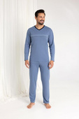 Piżama Regina 485 dł/r 2XL-3XL Z25/26 męska granatowy