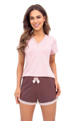 Piżama Donna Daphne kr/r S-2XL pink