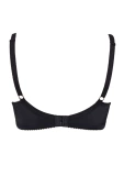 Gładki Miękki Biustonosz Donna 1962, negro/czarń
