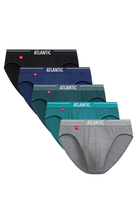 Slipy Atlantic 5SMP-004/25 A'5 S-2XL niebieski-zielony-czarny