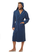 Szlafrok L&L 2104 M-2XL męski granatowy