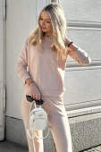 Modny komplet damski/dres z kapturem Seattle, beżowy