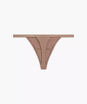 Stringi Atlantic 3CLP-014 Thongs A'3 S-L ecru-beżowy-beżowy ciemny