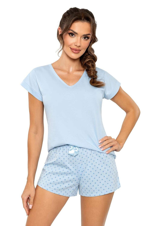 Piżama Donna Sky Short kr/r niebieski