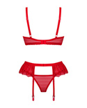 Komplet Obsessive Chilisa Set XS-2XL czerwony