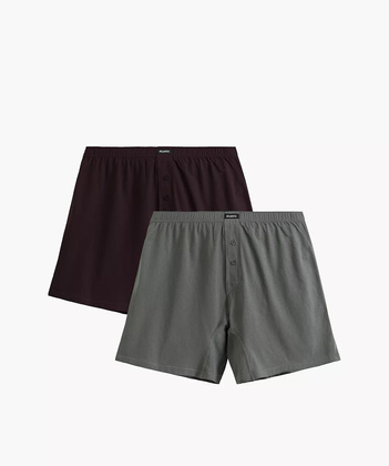 Bokserki Atlantic 2MBX-054 A'2 S-2XL wino-khaki