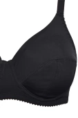 Gładki Miękki Biustonosz Donna 1962, negro/czarń