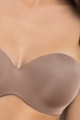 Biustonosz Bardotka Gładki Samonośny Fantastic 1580, stone/szary