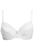 Miękki koronkowy biustonosz na fiszbinach Allure 2672, bianco/biały