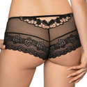 ELLBA BLACK koronkowe szorty, czerń