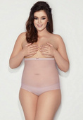 Figi Mitex Pure Glam 3XL-5XL powder pink/odc.różowego