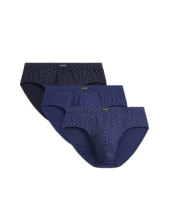 Slipy Atlantic 3MP-188 Classic A'3 M-3XL granatowy-niebieski