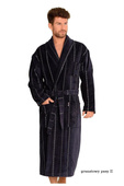 Szlafrok De Lafense 803 M-2XL męski szary-grecki