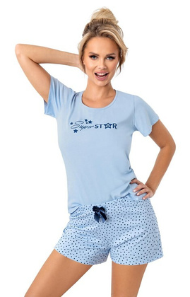 Piżama Donna Star Short kr/r S-2XL blue