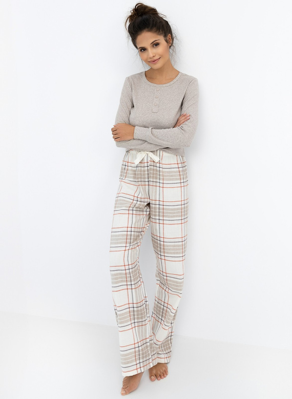 Piżama Sensis Angelina dł/r S-XL cappucino-melange