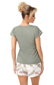 Piżama Donna Michelle Short kr/r S-2XL oliwkowy-ecru