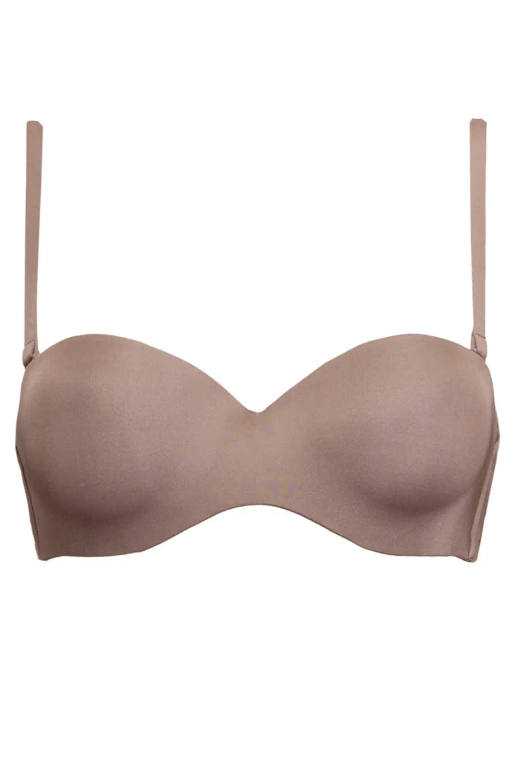 Biustonosz Bardotka Gładki Samonośny Fantastic 1580, stone/szary