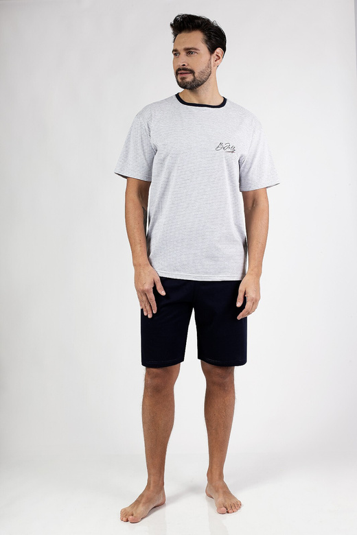 Piżama Regina 483 kr/r M-XL W25 męska granatowy