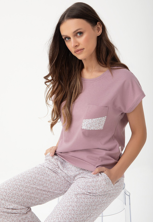 Piżama Luna 319 kr/r 3XL W25 damska kakaowy