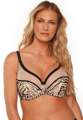 Biustonosz semi soft Gaia BS 1234 Alia beżowy-czarny