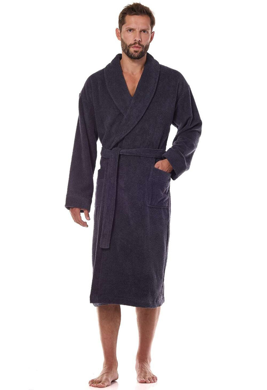Szlafrok L&L 2450 M-2XL męski navy