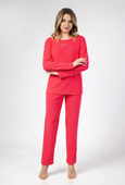 Piżama Regina 677 dł/r Frotte 2XL-3XL damska morelowy