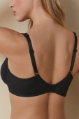 Biustonosz bez wypełnienia na fiszbinach TERESA, negro-czarny