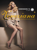 Rajstopy Veneziana Dimension 15 den 5-XL nero/czarny