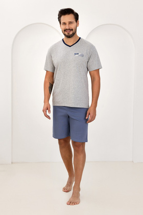 Piżama Regina 504 kr/r XXL W26 męska melanż jasny