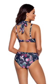 Biustonosz kąpielowy full cup Ava SK 167 navy flowers
