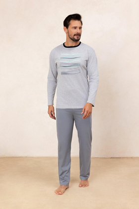 Piżama Regina 492 dł/r 2XL Z25/26 męska niebieski