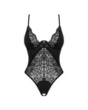 Body Obsessive Bellastia Crotchless Teddy XS-2XL czarny