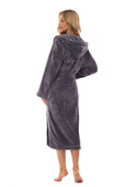 Szlafrok L&L 2412 Night długi S-XL damski onyx