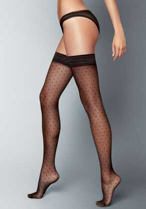 Pończochy Veneziana Ar Alessandra 15 den 1-5 nero-rosso/czarny-czerwony