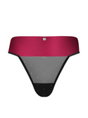 Figi Obsessive Tienesy Thong czarny-czerwony