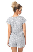 Piżama Donna Bunny Short kr/r S-2XL szary