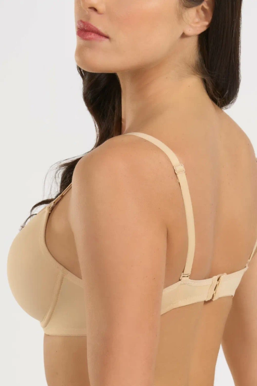 Biustonosz balkonetka na fiszbinach 348, Nudo/Beżowy