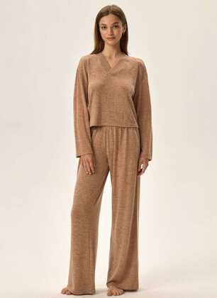 Piżama Henderson Ladies 42024 Fudge S-XL beige