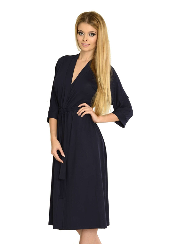 Szlafrok De Lafense 892 Visa długi 3XL-4XL damski czerwony