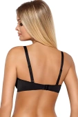 Biustonosz push-up ELLIE gładki, klasyczny, czerń